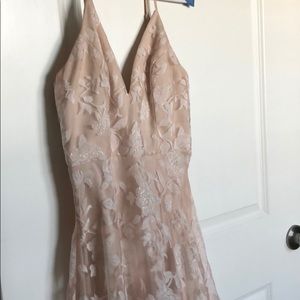 everlasting romance blush floral maxi dress
